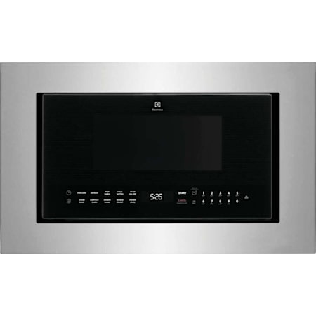Electrolux 22 Inch Wide 1.5 Cu. Ft. 900 Watt Built In Microwave with Convection Cooking - Less Trim Kit Black