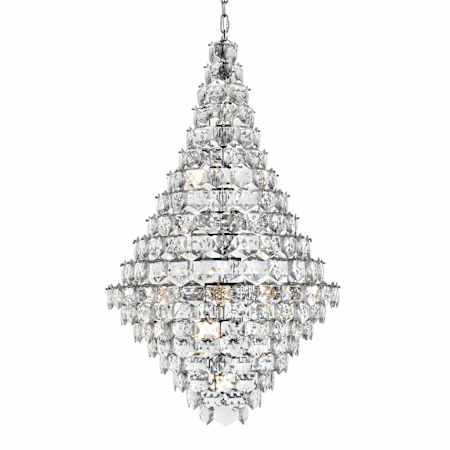 Elegant Lighting Adaline 38 Light 36" Wide Waterfall Chandelier Chrome