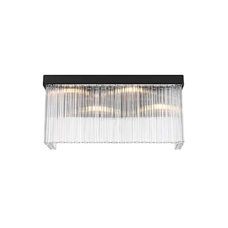 Elegant Lighting Harlow 4 Light 9" Tall Wall Sconce Black