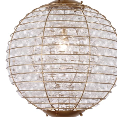 Elegant Lighting-1702D24-Close-up of Antique Gold Leaf