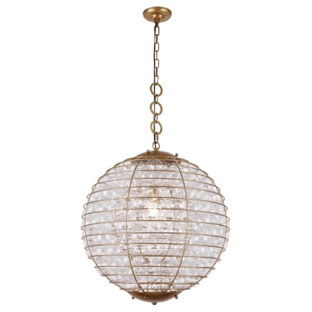Elegant Lighting-1702D24-Full Fixture in Antique Gold Leaf