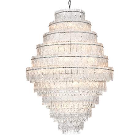 Elegant Lighting Emilia 33 Light 42" Wide Crystal Chandelier Chrome