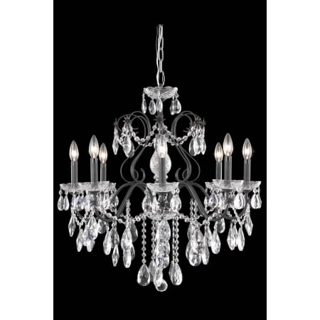 Elegant Lighting St. Francis 6 Light 26" Wide Crystal Chandelier with Clear Royal Cut Crystals Dark Bronze