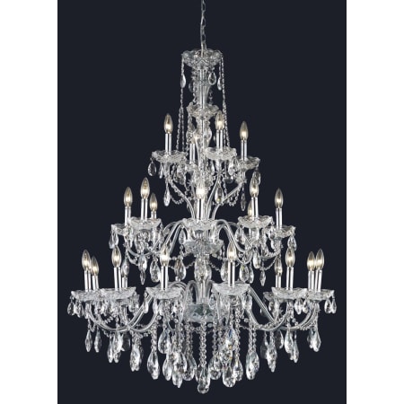 Elegant Lighting St. Francis 24 Light 36" Wide Crystal Chandelier with Clear Royal Cut Crystals Chrome