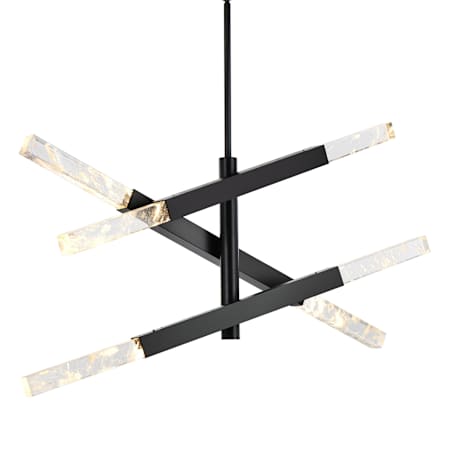 Elegant Lighting Ari 6 Light 48" Wide LED Multi Light Pendant Black