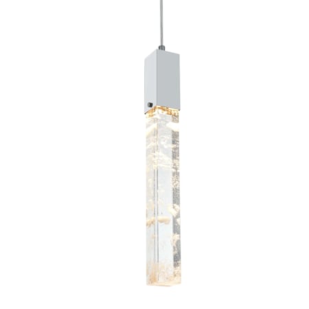 Elegant Lighting Aurora 5" Wide Crystal Mini Pendant Chrome