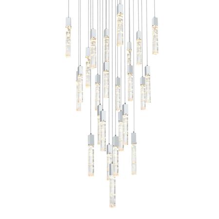 Elegant Lighting Aurora 36" Wide Crystal Chandelier Chrome