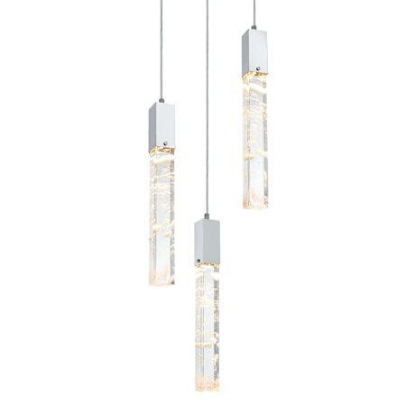 Elegant Lighting Aurora 16" Wide Crystal Chandelier Black