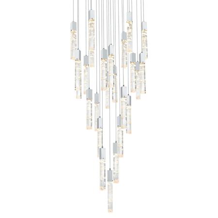 Elegant Lighting Aurora 42" Wide Crystal Chandelier Chrome