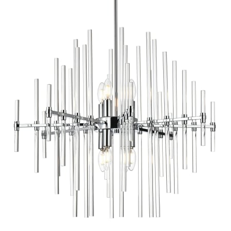 Elegant Lighting Sienna 8 Light 27" Wide Crystal Chandelier with Clear Royal Cut Crystals Chrome