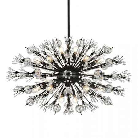 Elegant Lighting Vera 24 Light 36" Wide Pendant Black