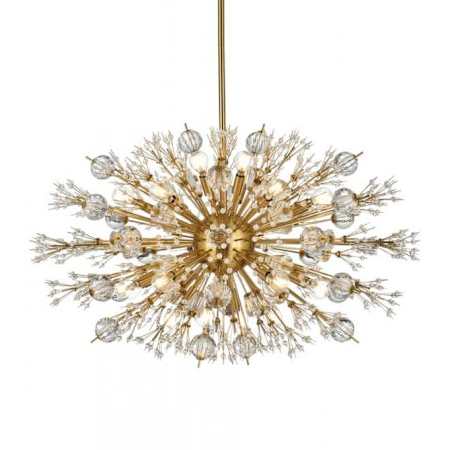 Elegant Lighting Vera 24 Light 36" Wide Pendant Satin Gold