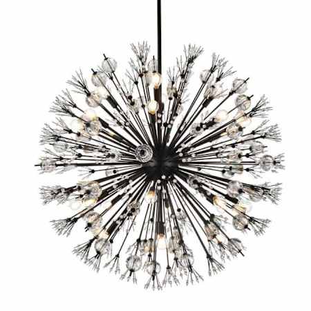 Elegant Lighting Vera 24 Light 38" Wide Pendant Black