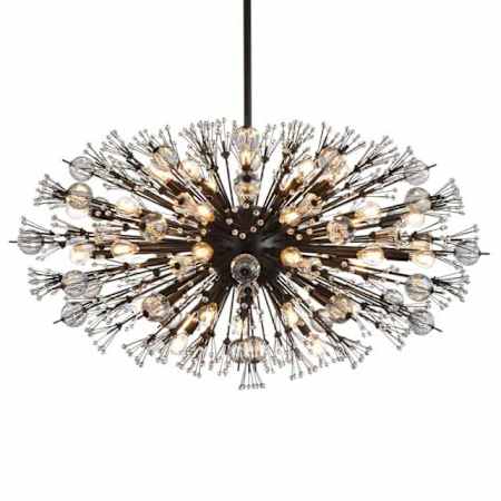 Elegant Lighting Vera 38 Light 42" Wide Pendant Black