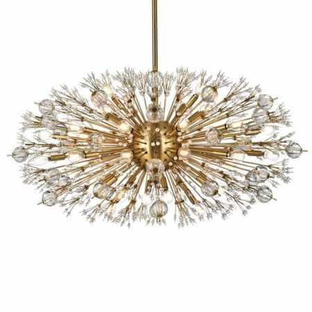 Elegant Lighting Vera 38 Light 42" Wide Pendant Satin Gold