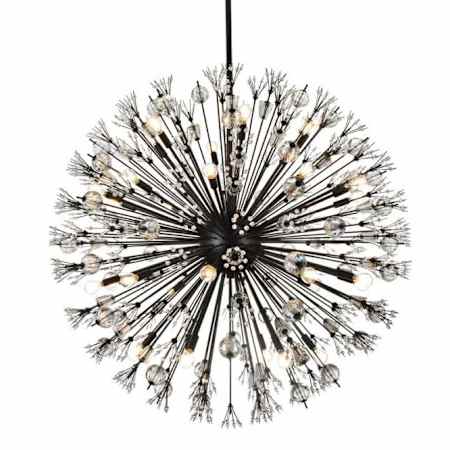 Elegant Lighting Vera 32 Light 44" Wide Pendant Black