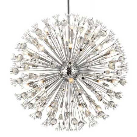 Elegant Lighting Vera 32 Light 44" Wide Pendant Chrome