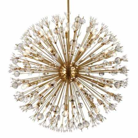 Elegant Lighting Vera 32 Light 44" Wide Pendant Satin Gold