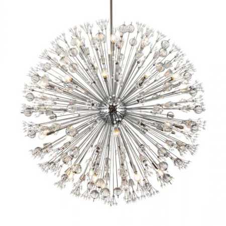 Elegant Lighting Vera 34 Light 50" Wide Pendant Chrome
