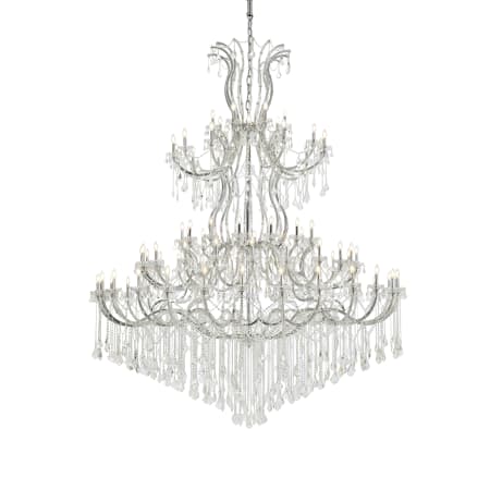 Elegant Lighting Maria Theresa 84 Light 96" Wide Crystal Chandelier with Clear Royal Cut Crystals Chrome