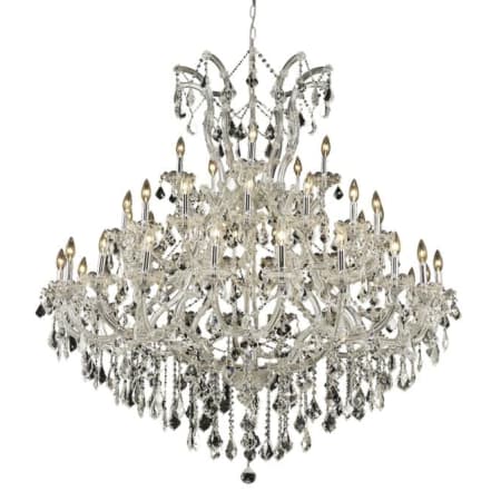Elegant Lighting Maria Theresa 41 Light 52" Wide Crystal Chandelier with Clear Royal Cut Crystals Chrome