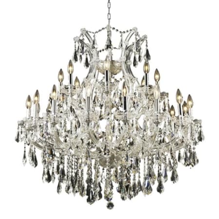 Elegant Lighting Maria Theresa 24 Light 36" Wide Crystal Chandelier with Clear Royal Cut Crystals Chrome
