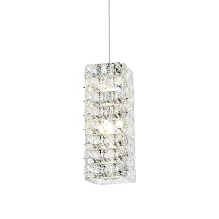 Elegant Lighting Aston 7" Wide Crystal Mini Pendant Chrome