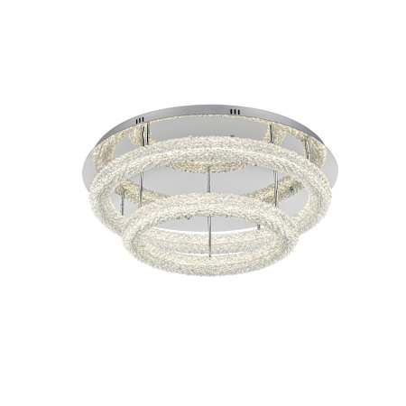 Elegant Lighting Bowen 30" Wide Semi-flush Ceiling Fixture Chrome