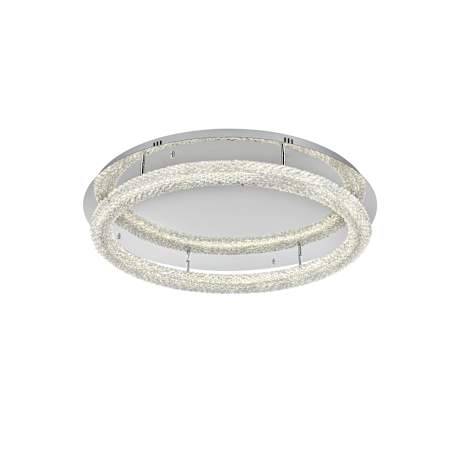 Elegant Lighting Bowen 34" Wide Semi-flush Ceiling Fixture Chrome