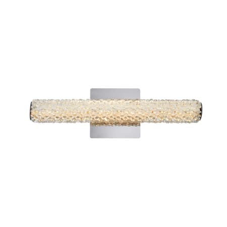 Elegant Lighting Bowen 6" Tall LED Wall Sconce - 18" Wide Chrome