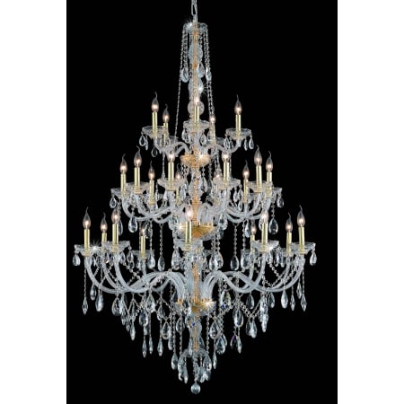 Elegant Lighting Verona 25 Light 43" Wide Crystal Chandelier with Clear Royal Cut Crystals Gold