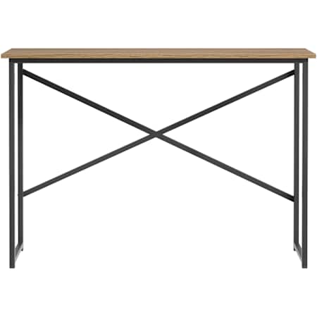 Elegant Lighting Billie 41" Wide Wood Veneer Top Iron Console Table Natural Driftwood
