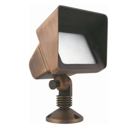 Elegant Lighting Aera Single Light 5-1/4" Wide Adjustable Outdoor Flood Light Antique Brass