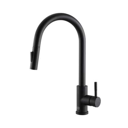 Elegant Lighting Jack 1.8 GPM Single Hole Pull Down Kitchen Faucet Matte Black