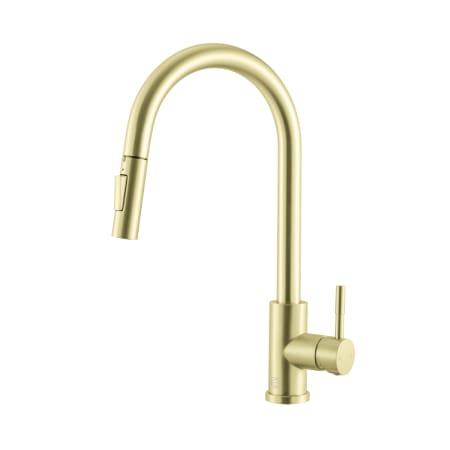 Elegant Lighting Luca 1.8 GPM Single Hole Pull Down Kitchen Faucet Brushed Gold