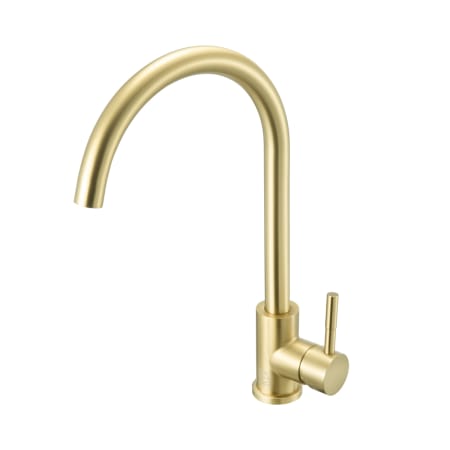 Elegant Lighting Finn 1.8 GPM Single Hole Kitchen Faucet Brushed Gold