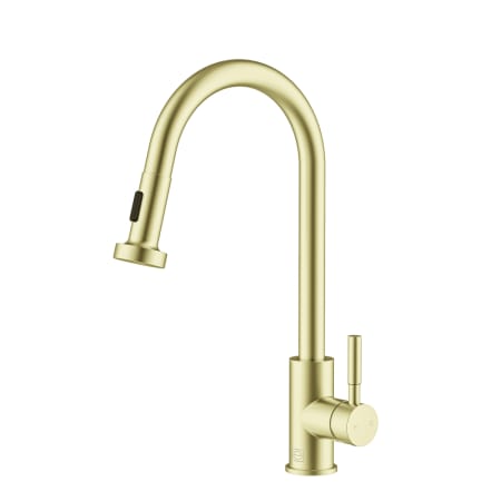 Elegant Lighting Sem 1.8 GPM Single Hole Pull Down Kitchen Faucet Brushed Gold