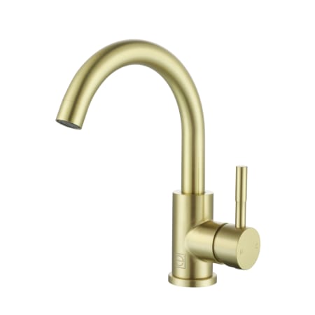 Elegant Lighting Louis 1.5 GPM Single Hole Bathroom Faucet Brushed Gold