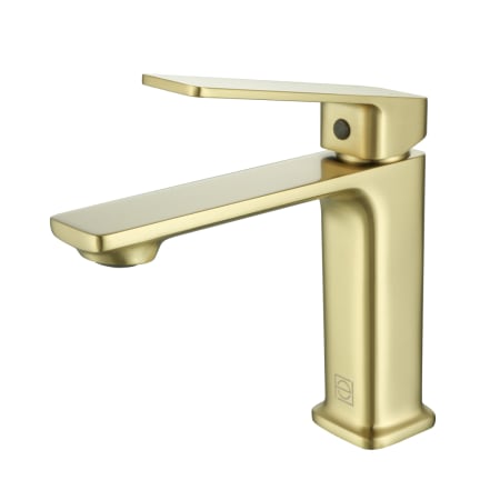 Elegant Lighting Lena 1.5 GPM Single Hole Bathroom Faucet Brushed Gold