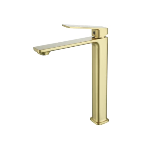 Elegant Lighting Lena 1.5 GPM Vessel Single Hole Bathroom Faucet Brushed Gold
