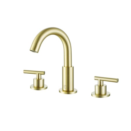 Elegant Lighting Leah 1.5 GPM Widespread Bathroom Faucet Brushed Gold