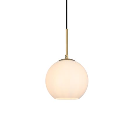 Elegant Lighting Baxter 8" Wide Mini Pendant Satin Gold