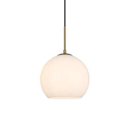 Elegant Lighting Baxter 10" Wide Pendant Satin Gold
