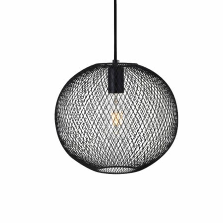 Elegant Lighting Keller Single Light 11" Wide Pendant Black