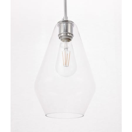 Elegant Lighting Gene 7" Wide Mini Pendant Chrome