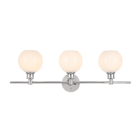 Elegant Lighting Collier 3 Light 28" Wide Vanity Light Chrome