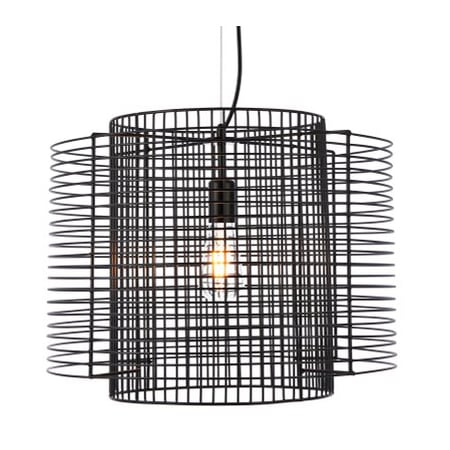 Elegant Lighting Deleon 19" Wide Pendant Black