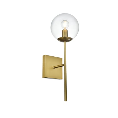 Elegant Lighting Neri 18" Tall Bathroom Sconce Satin Gold
