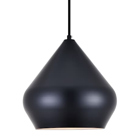 Elegant Lighting Axiom 10" Wide Pendant Black