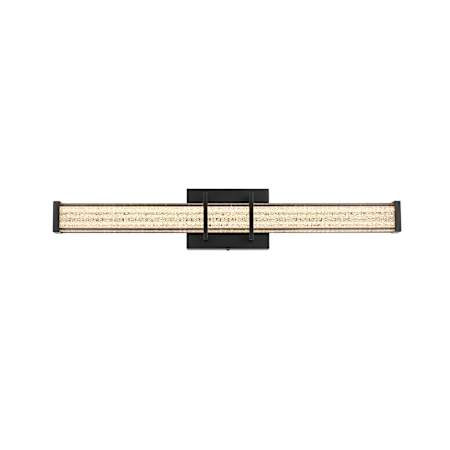 Elegant Lighting Ivaan 4" Tall 24" Wide Bath Bar Black